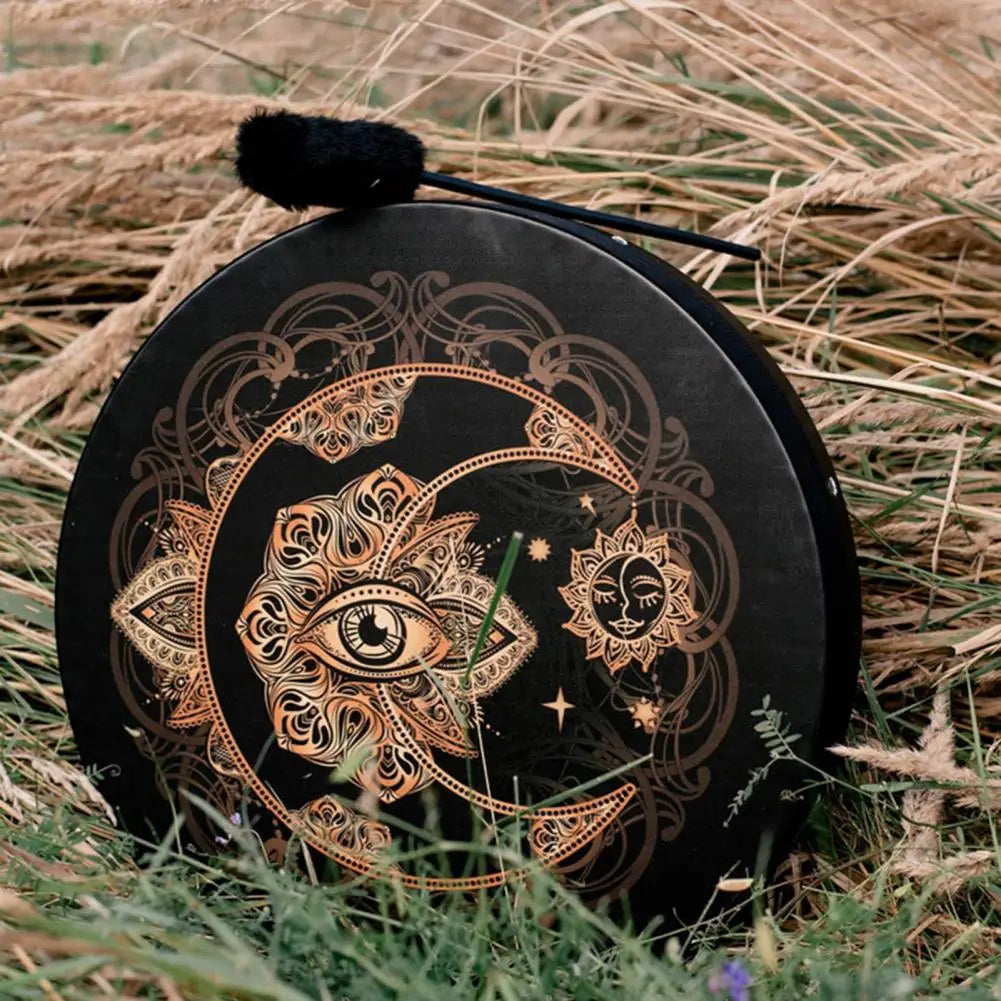 Durable Handmade Healing Spirit Music Drum Calm Down Emotion Drum Fashion Alchemical Moon Sound Healing Tool for Adult