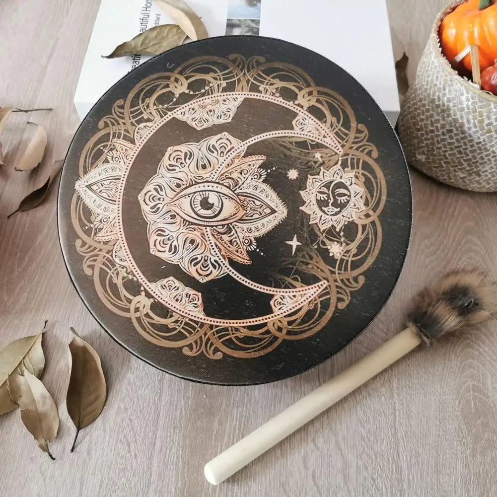 Durable Handmade Healing Spirit Music Drum Calm Down Emotion Drum Fashion Alchemical Moon Sound Healing Tool for Adult